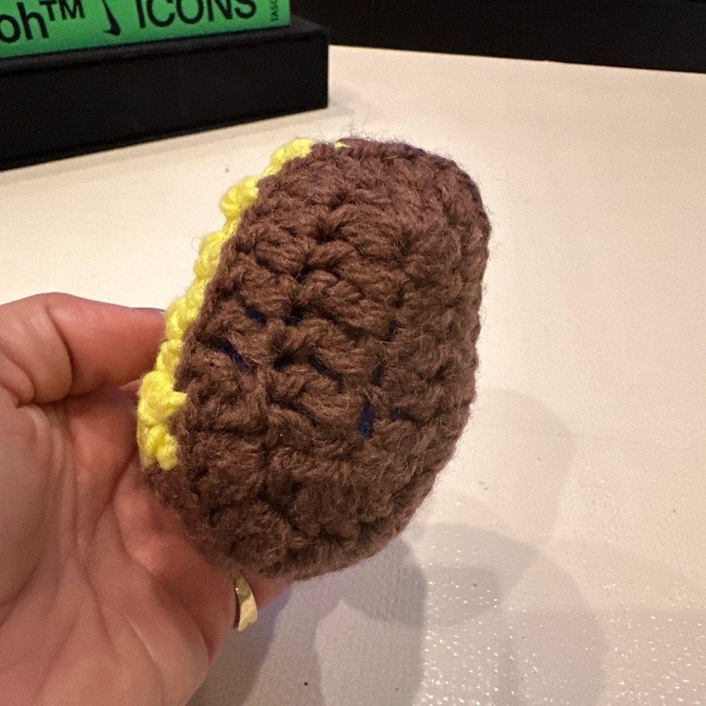 Handmade Crochet Kids Shoes - Green and Brown - Picture 6 of 9